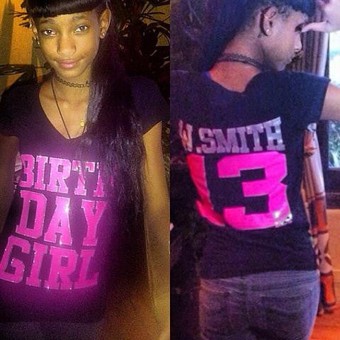Willow Smith Rocks her Birthday Girl Shirt in Style